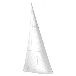 Стаксель с карабинами Трирадиальный раскрой