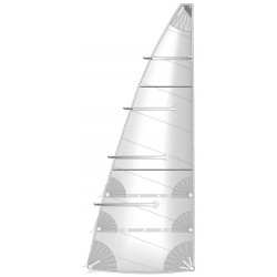 grand voile semi lattée