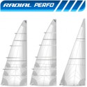 Radial cut mainsail